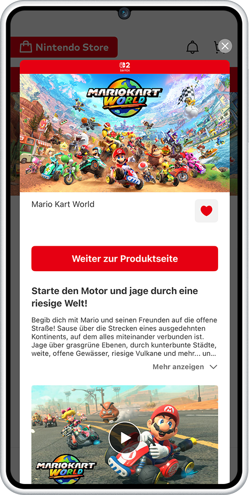 Nintendo Store App 商品详情页