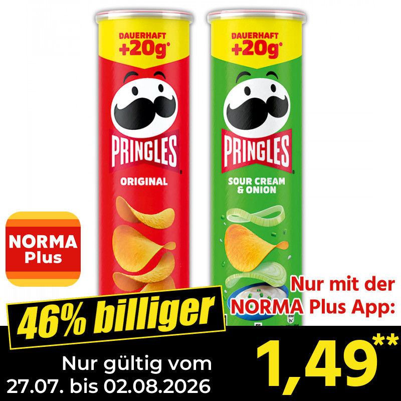 Pringles Chips bei NORMA