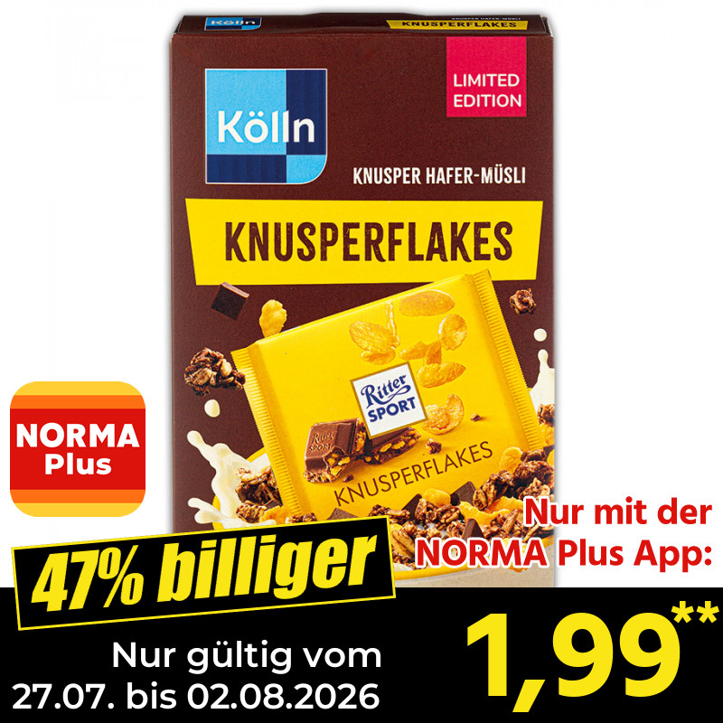 Kölln Knuspermüsli bei NORMA