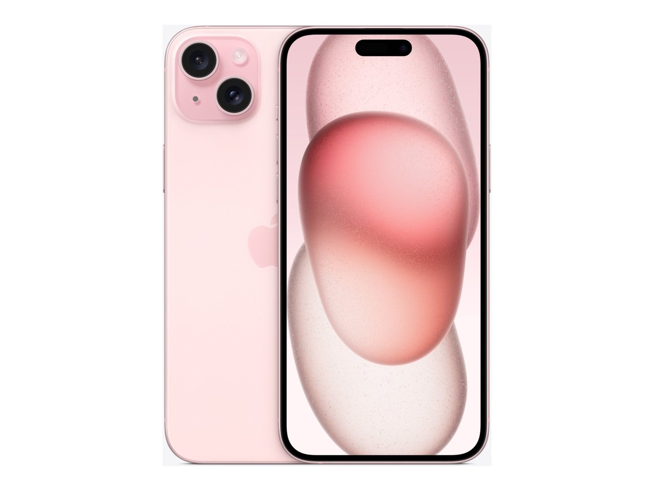 Rosa Apple iPhone 15 Plus auf einem Produktbild von SHIFTER