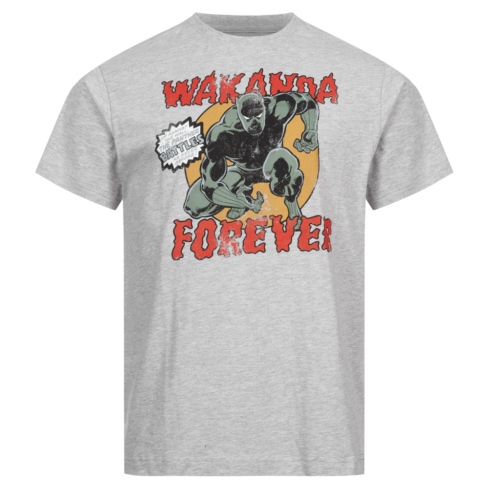 SportSpar Marvel 黑豹 Wakanda Forever 男士T恤官方商品图