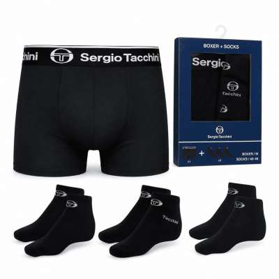 Sergio Tacchini Herren-Set mit Boxershorts und Socken