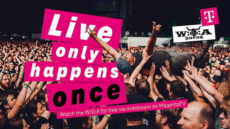 Wacken Open Air 2026 offizielles Livestream Keyvisual