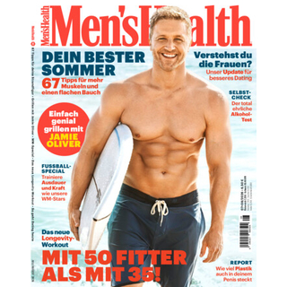 Offizielles Titelmotiv des Men’s Health Jahresabos