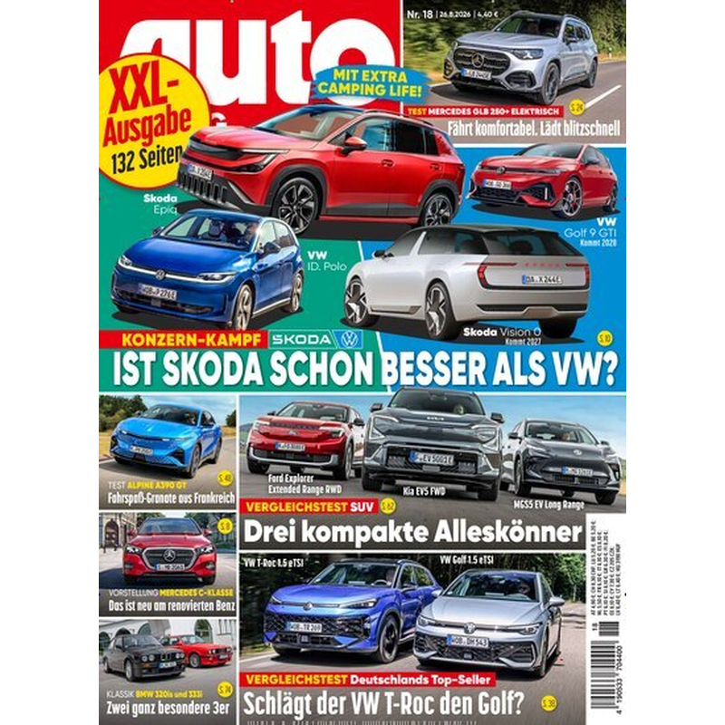 Auto Zeitung 汽车杂志年订阅 26 期 29.90 EUR，原价 122.20 EUR