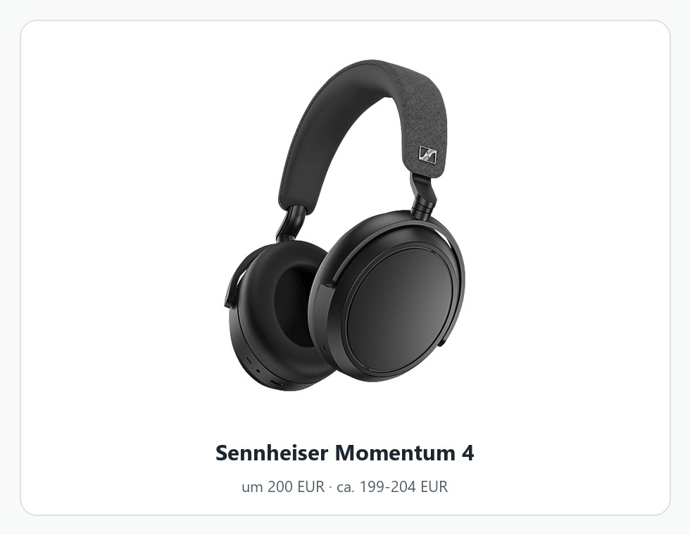 Sennheiser Momentum 4 头戴降噪耳机