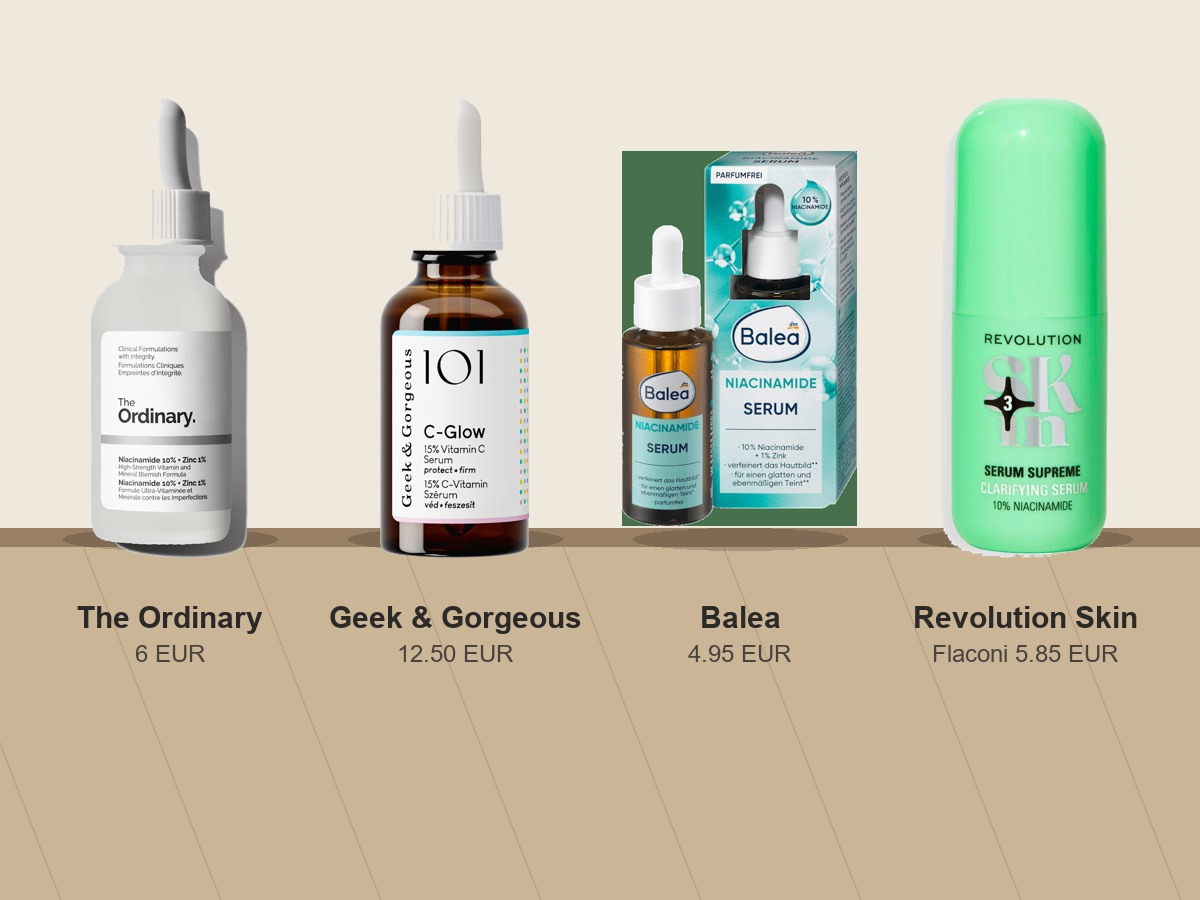 Günstige Seren unter 20 Euro in Deutschland: The Ordinary, Geek & Gorgeous, Balea und Revolution im Vergleich