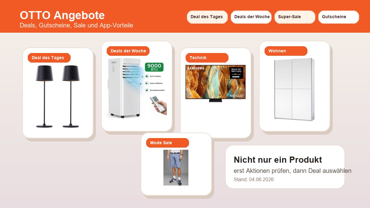 OTTO Angebote aktuell: Deal des Tages, Wochen-Deals, Sale und Gutscheine