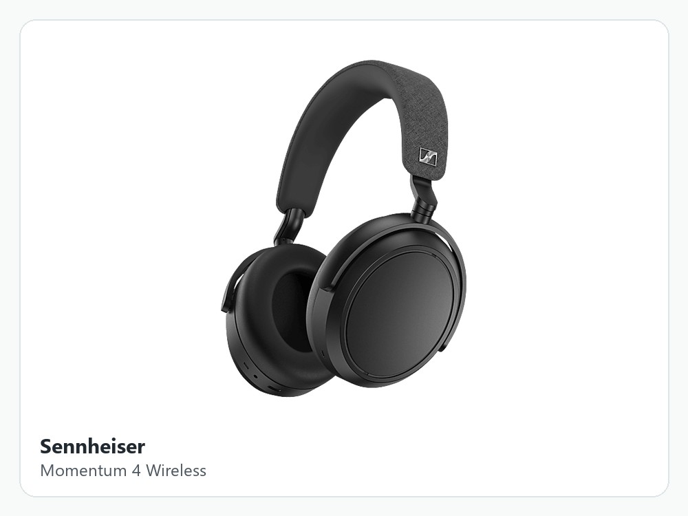 Sennheiser Momentum 4 Wireless schwarzer ANC-Over-Ear-Kopfhörer