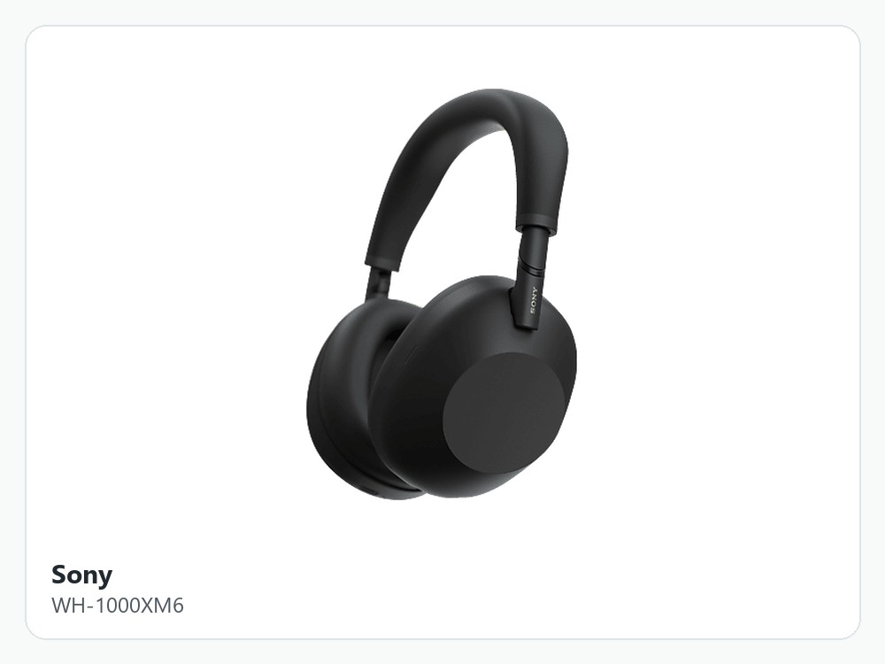 Sony WH-1000XM6 schwarzer ANC-Over-Ear-Kopfhörer