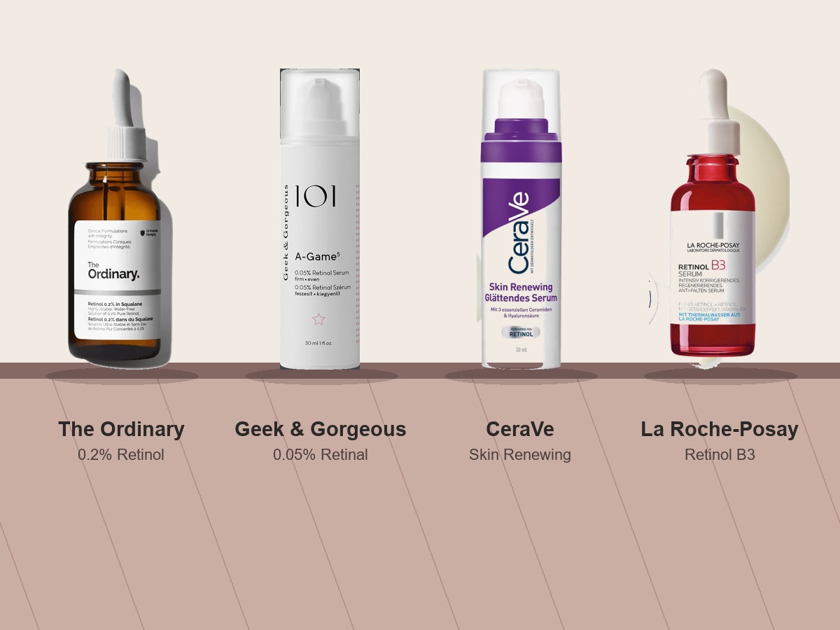 Retinol-Seren für Einsteiger in Deutschland: The Ordinary, Geek & Gorgeous, CeraVe und La Roche-Posay im Vergleich