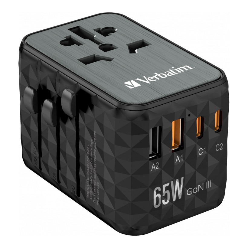 Verbatim UTA-05 GaN III Universal-Reiseadapter